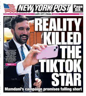 Cover of New York Post