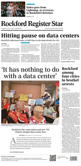 Cover of Rockford Register Star