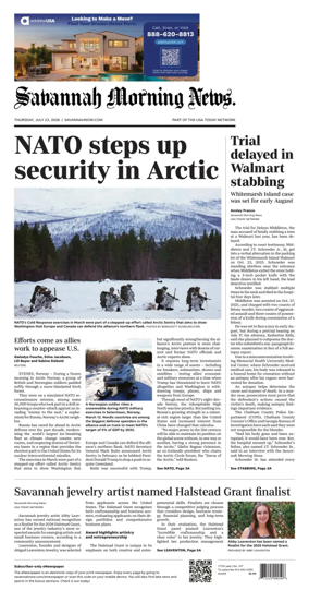 Cover of Savannah Morning News