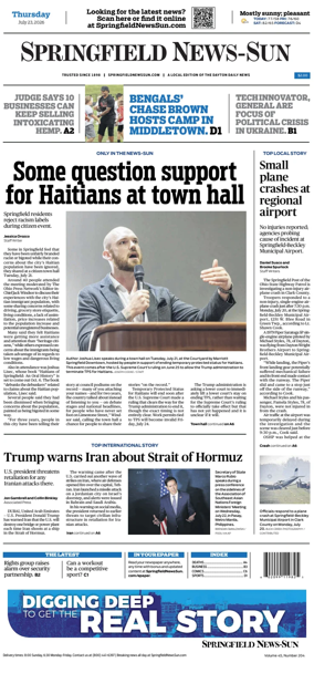 Cover of Springfield News-Sun