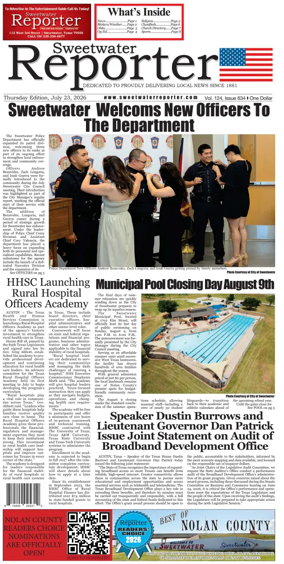 Cover of Sweetwater Reporter
