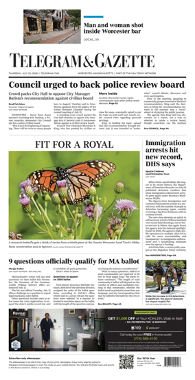 Cover of Telegram & Gazette