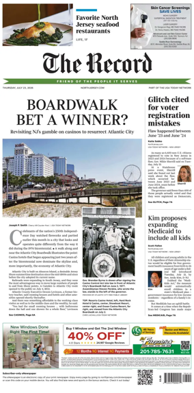 Cover of The Bergen Record
