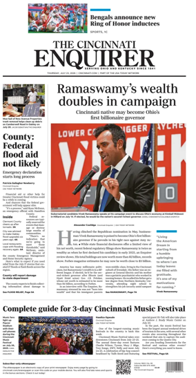 Cover of The Cincinnati Enquirer