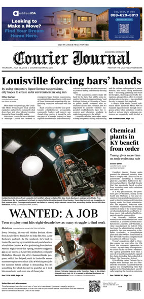 Cover of The Courier-Journal (Louisville)