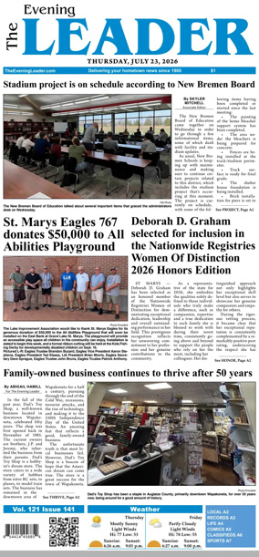 Cover of The Evening Leader
