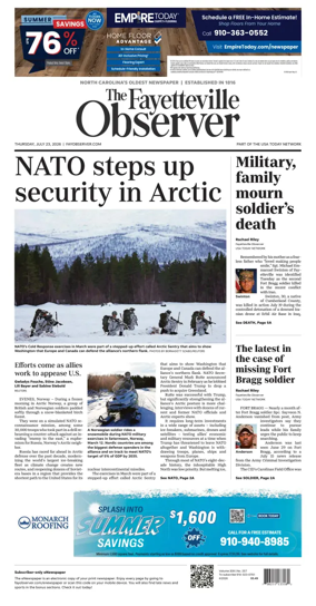 Cover of The Fayetteville Observer