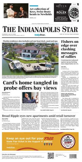 Cover of The Indianapolis Star