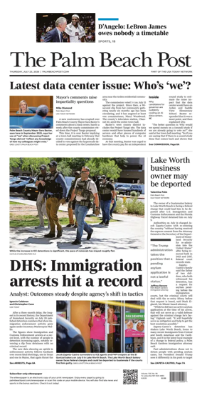 Cover of The Palm Beach Post