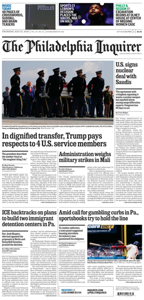 Cover of The Philadelphia Inquirer