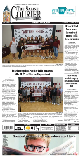Cover of The Saline Courier