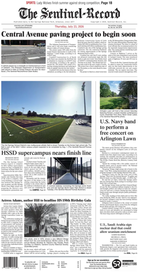 Cover of The Sentinel-Record