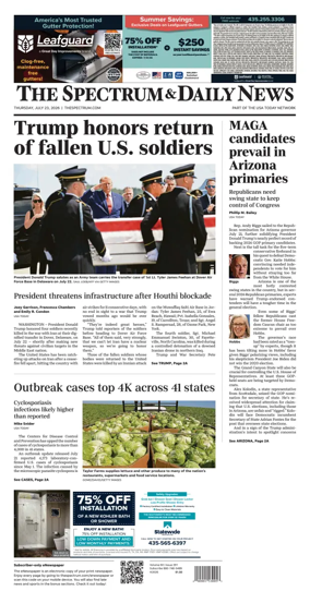 Cover of The Spectrum & Daily News