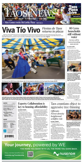 Cover of The Taos News