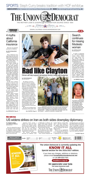 Cover of The Union Democrat