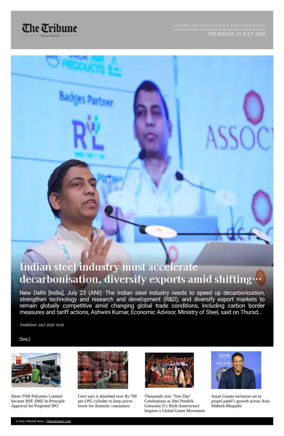Cover of Tribune India - Compiled Edition