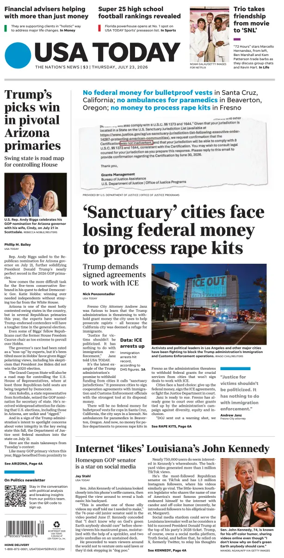 Cover of USA TODAY US Edition