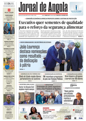 Cover of Jornal de Angola