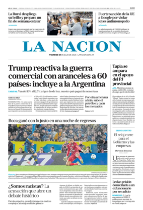 Cover of La Nacion