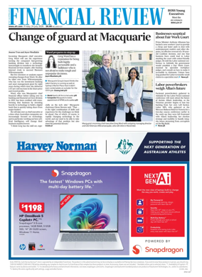 Cover of The Australian Financial Review