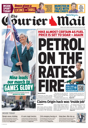Cover of The Courier-Mail