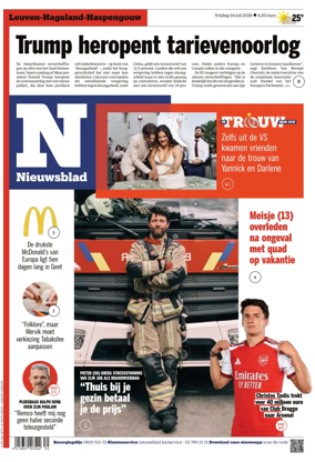 Cover of Het Nieuwsblad
