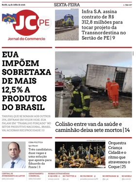 Cover of Jornal do Commercio