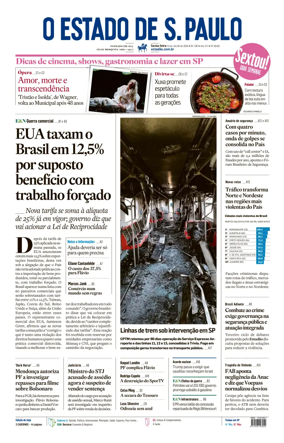 Cover of O Estado de S. Paulo