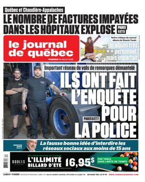 Cover of Le Journal de Quebec