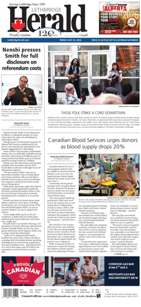 Cover of Lethbridge Herald