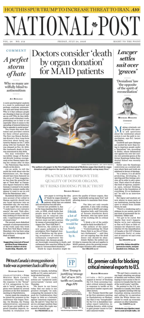 Cover of National Post - (Latest Edition)