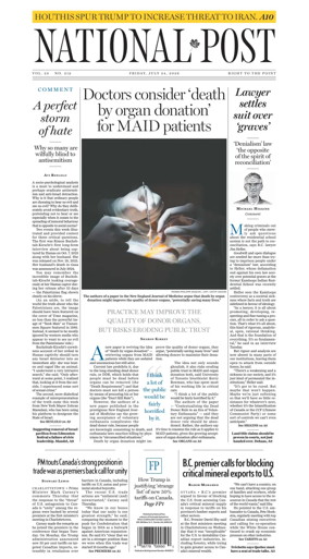 Cover of National Post - (National Edition)