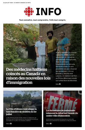 Cover of Radio-Canada Info