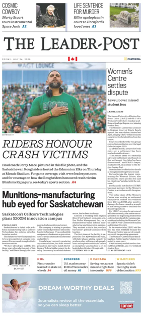 Cover of Regina Leader-Post