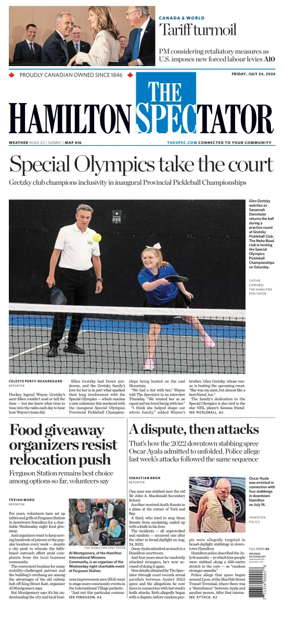 Cover of The Hamilton Spectator