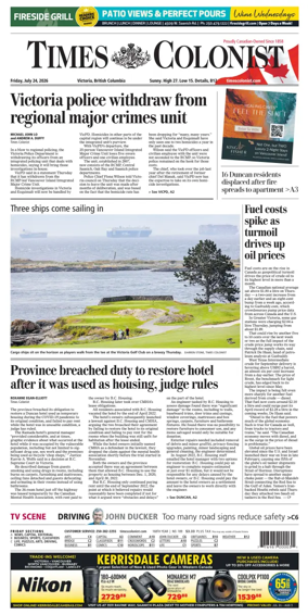 Cover of Times Colonist
