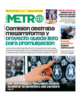 Cover of Publimetro Chile