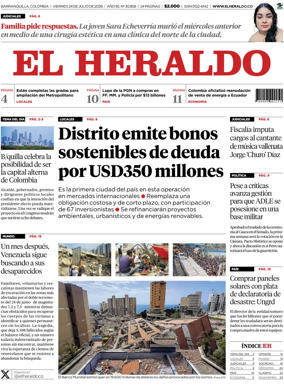 Cover of El Heraldo (Colombia)