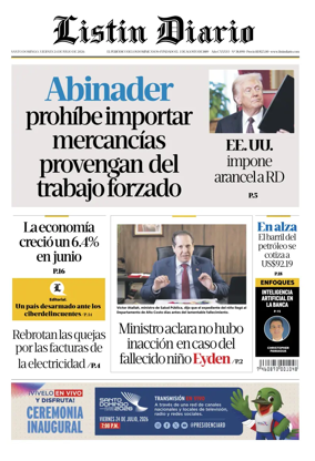 Cover of Listin Diario