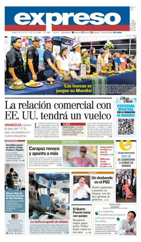 Cover of Diario Expreso