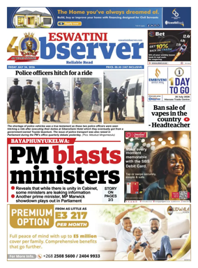 Cover of Eswatini Observer