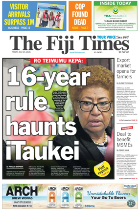 Cover of The Fiji Times