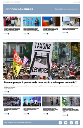 Cover of Euronews Business (Portuguese)