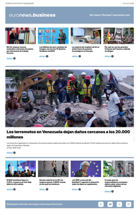 Cover of Euronews Business (Spanish) Compiled Edition