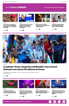 Cover of Euronews Culture and Sport (Spanish) Compiled Edition
