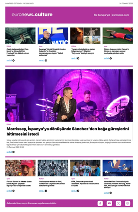 Cover of Euronews Culture and Sport (Turkish) Compiled Edition