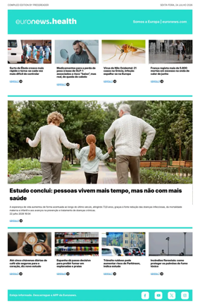 Cover of Euronews Health (Portuguese)