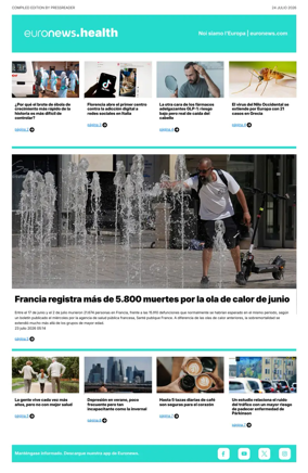 Cover of Euronews Health (Spanish) Compiled Edition