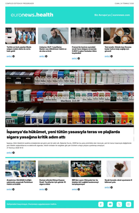Cover of Euronews Health (Turkish) Compiled Edition