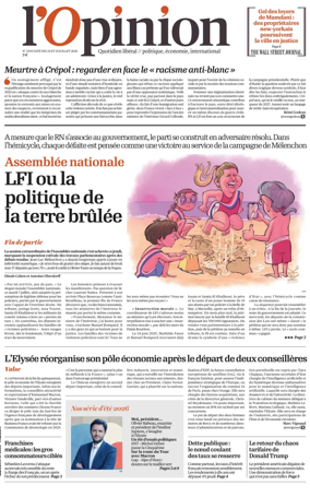 Cover of L'Opinion